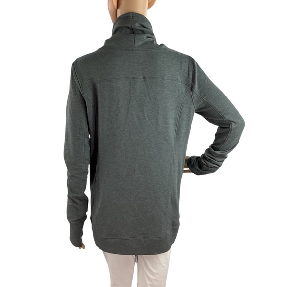 Under Armour Gray Funnel Neck Pullover Sweatshirt Medium - Picture 5 of 7